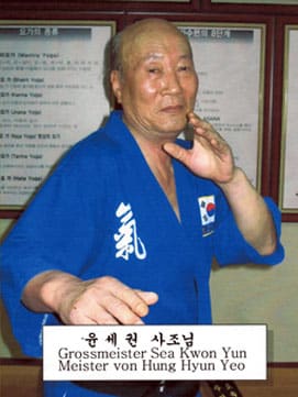 Großmeister Sae-Kwon Yun (oder Yoon) (9. Dan, Hapkido)